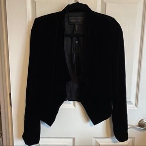 BCBGMAXAZRIA Women's Lloyd Crushed Velvet Jacket
